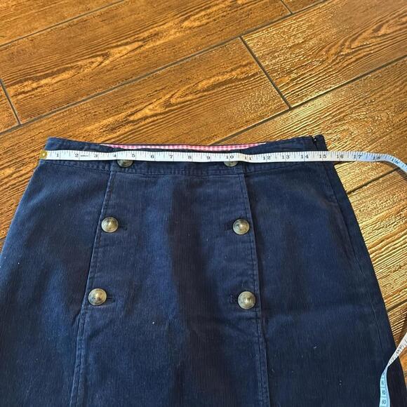Vineyard Vines Blue Corduroy Mini Skirt Sz. 2 - Picture 4 of 5